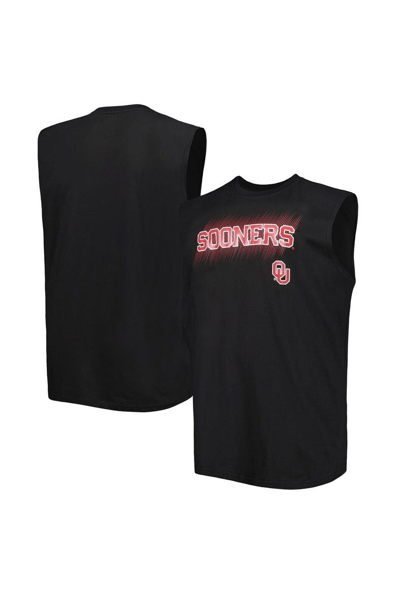 Men's Black Oklahoma Sooners Big & Tall Tank Top, Main, color, Black