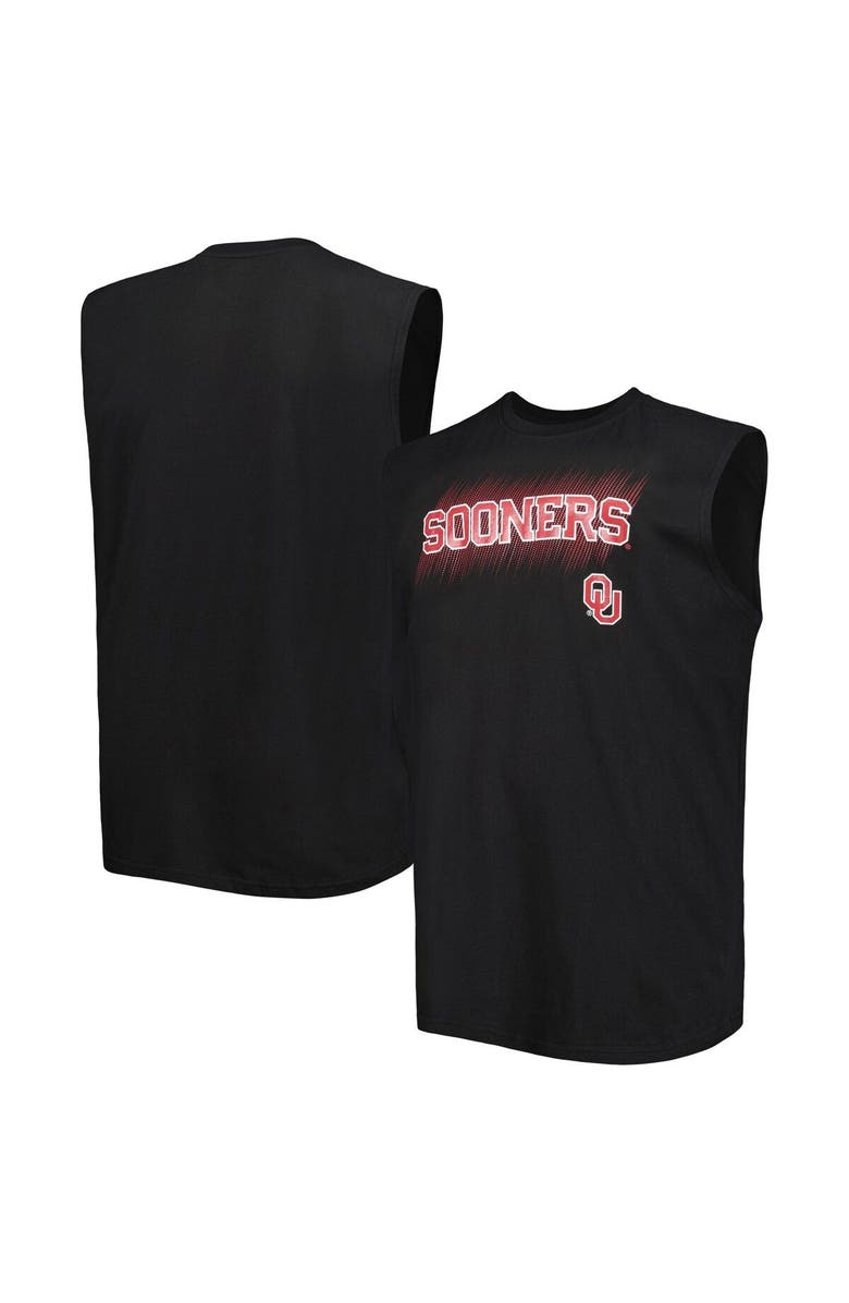 PROFILE Men's Black Oklahoma Sooners Big & Tall Tank Top, Main, color, 