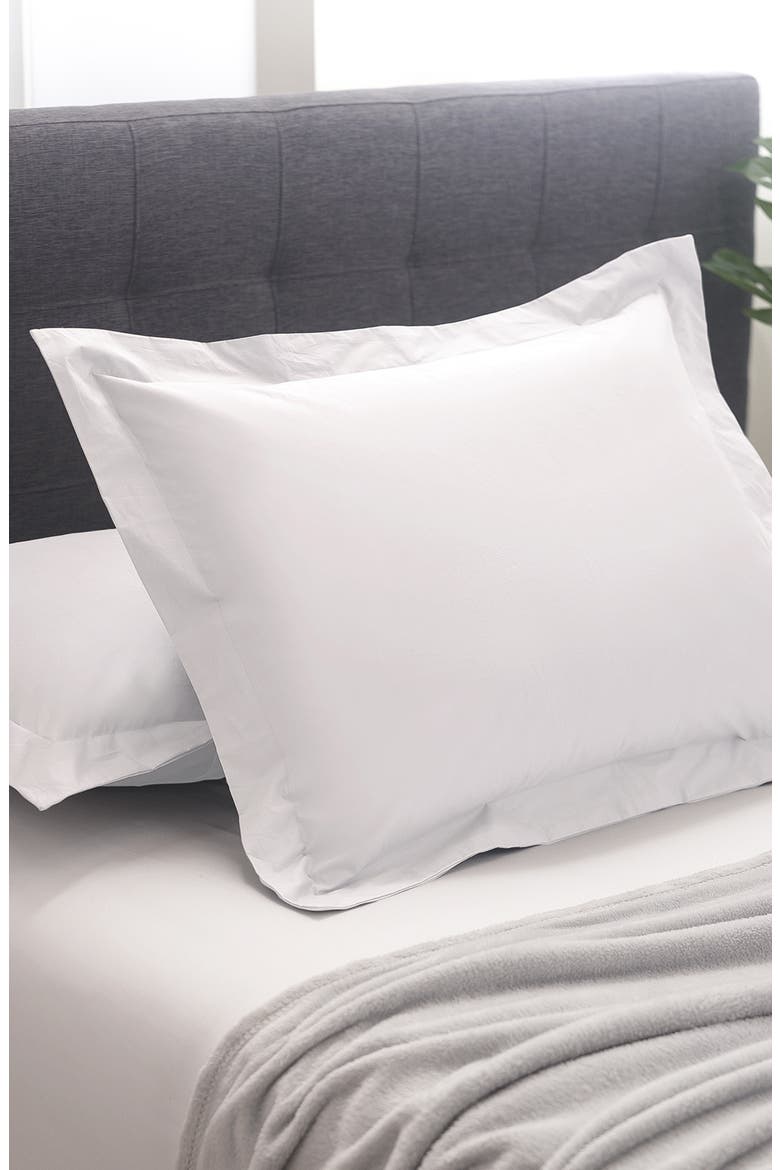 Cotton Twill Sham, Alternate, color, WHITE