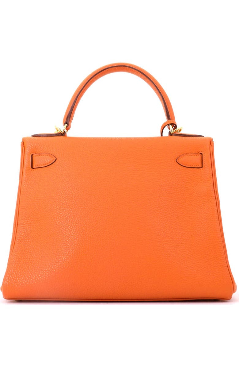 Pre-Owned Hermes Kelly Handbag Orange Togo with Gold Hardware 28, Alternate, color, Orange H