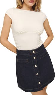 Reformation Madelyn Stretch Knit Top