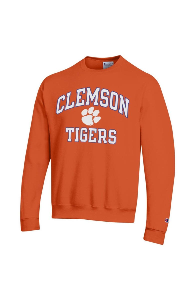 Champion Men's Champion Orange Clemson Tigers High Motor Pullover Sweatshirt, Alternate, color, Orange