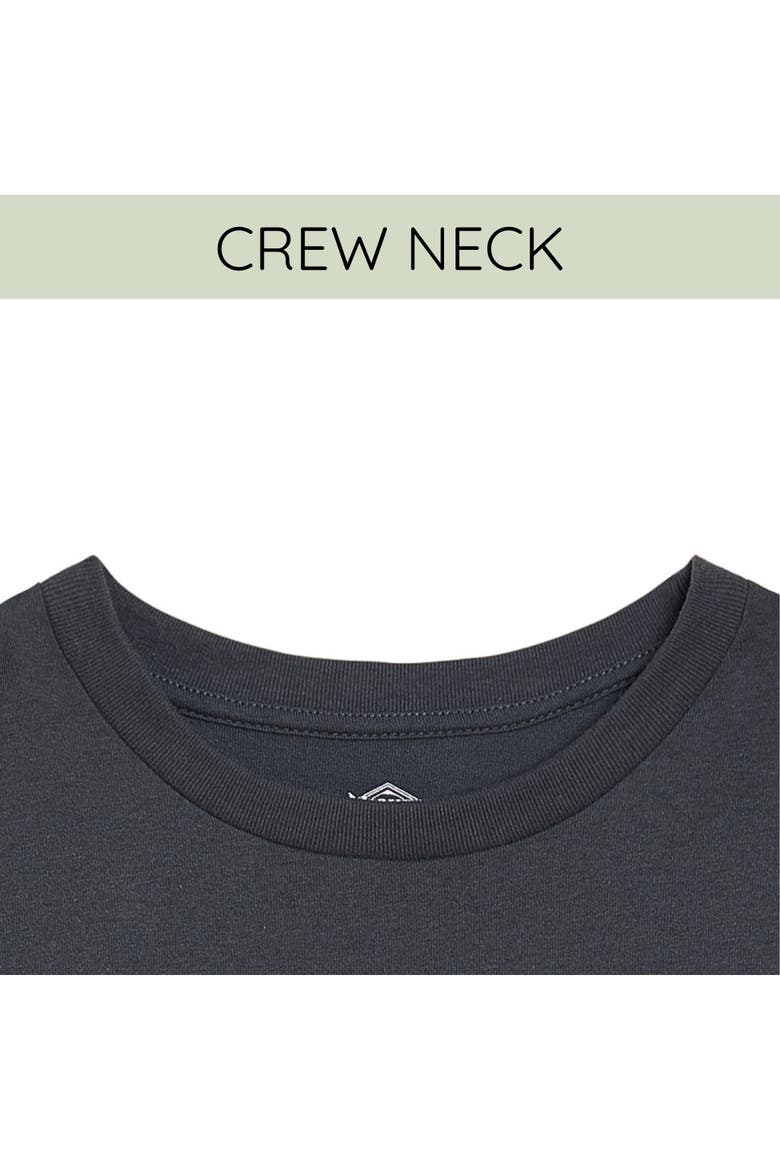 Cropped Drop Shoulder T-Shirt, Alternate, color, Charcoal Elphaba
