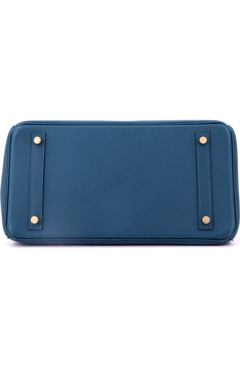 Pre-Owned Hermes Birkin Handbag Blue Epsom with Gold Hardware 30, Alternate, color, Colvert