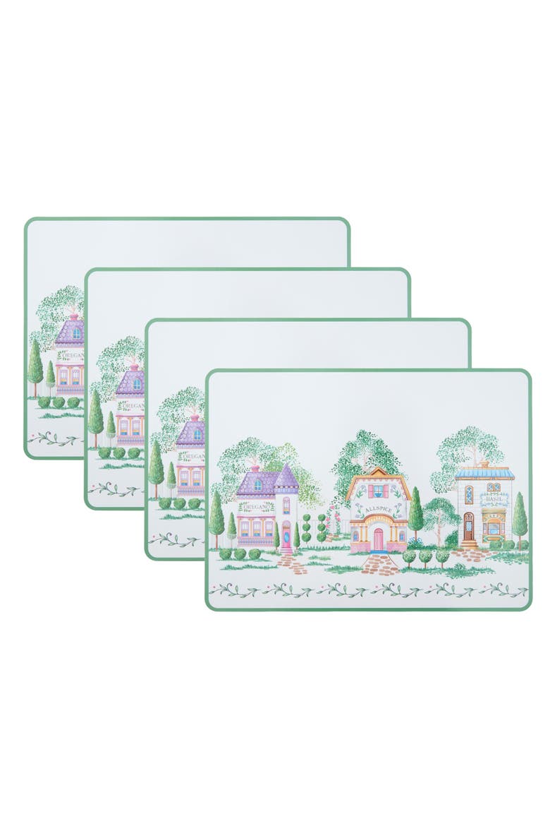 Spice Village Cork Placemat Set of 4, Multicolor - 12x16, Main, color, Multicolor