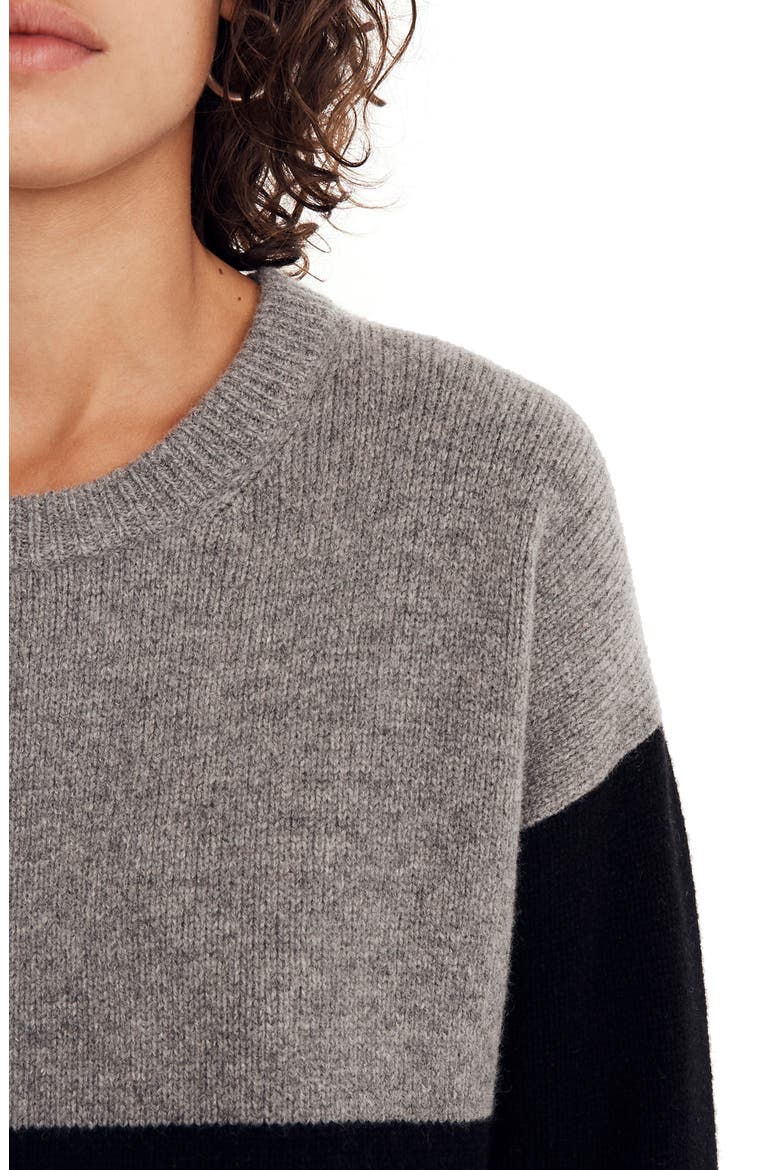 Colorblock Sweater Dress, Alternate, color, HEATHER GREY