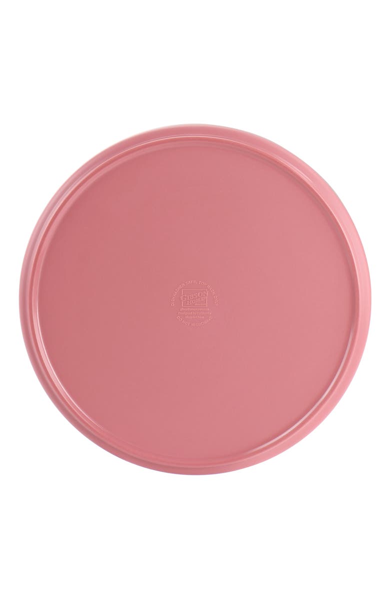 Gibson Home Canyon Crest 12 Piece Round Melamine Dinnerware Set, Alternate, color, Pink