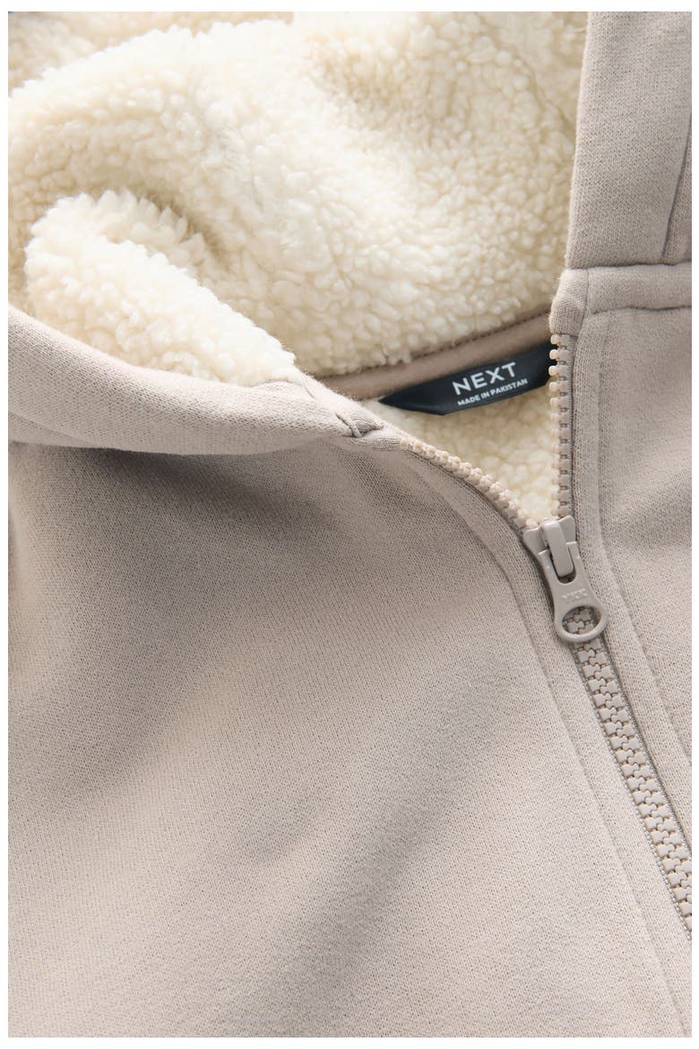 Kids' Emblem Front Zip Hoodie, Alternate, color, NEUTRAL