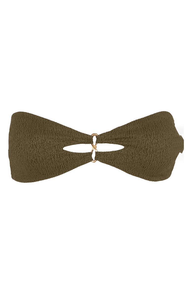 ViX Paula Hermanny Solaro Bandeau Bikini Top, Alternate, color, Green