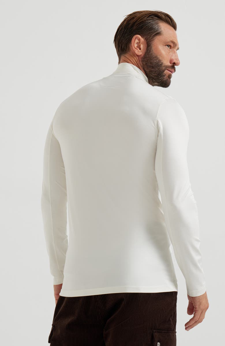 Brunello Cucinelli Turtleneck T-shirt, Alternate, color, Panama