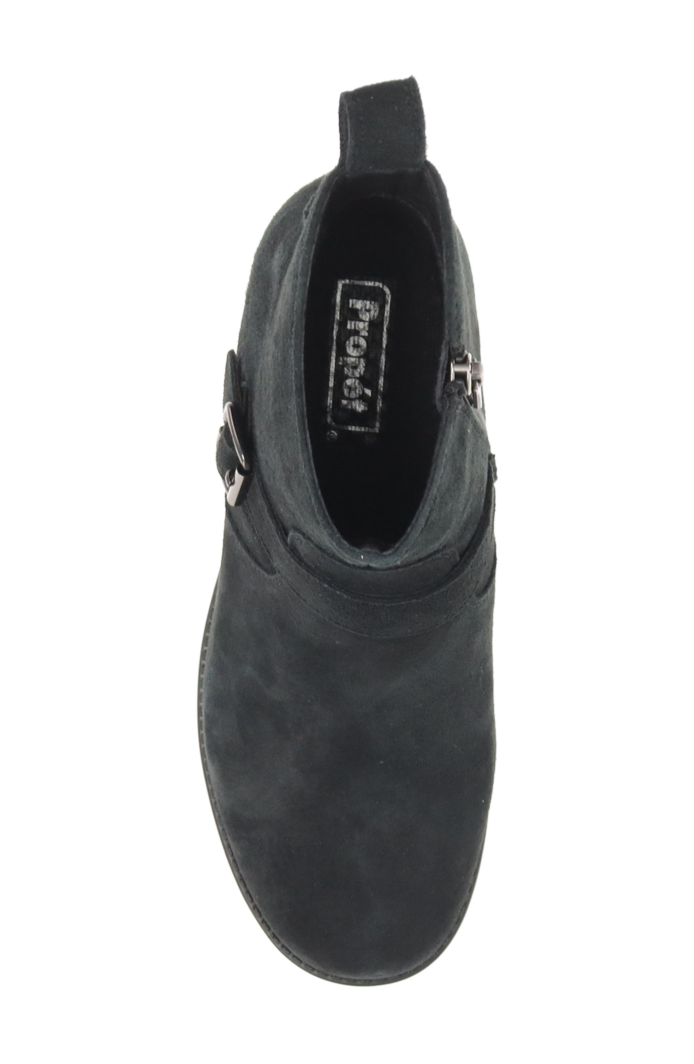 Propét Memphis Zip Bootie, Alternate, color, Black Suede