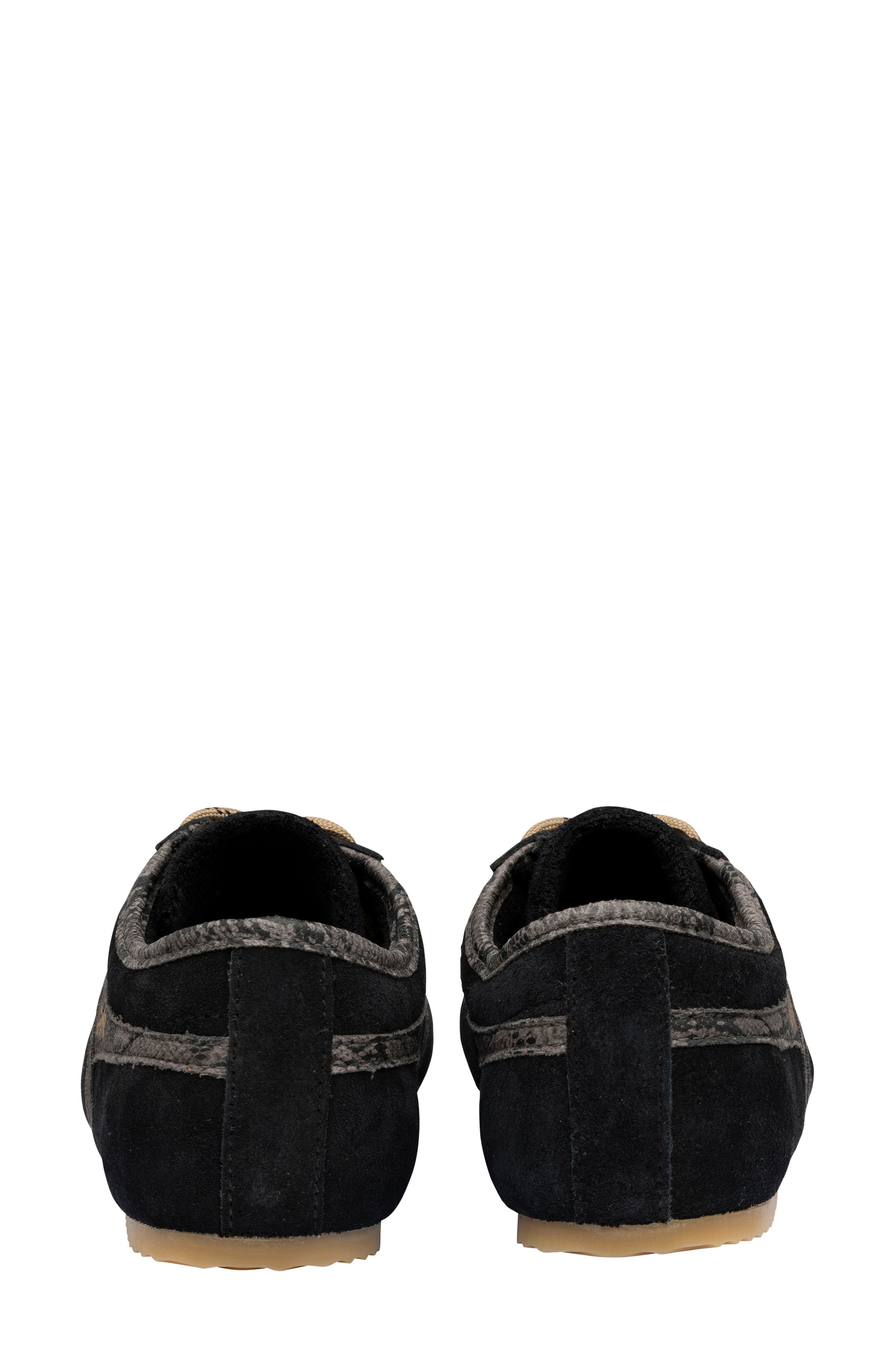 Cleora II Leather Sneaker, Alternate, color, BLACK