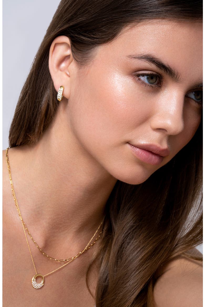 Rita Diamond Circle Pendant Necklace (Nordstrom Exclusive), Alternate, color, 18K YELLOW GOLD