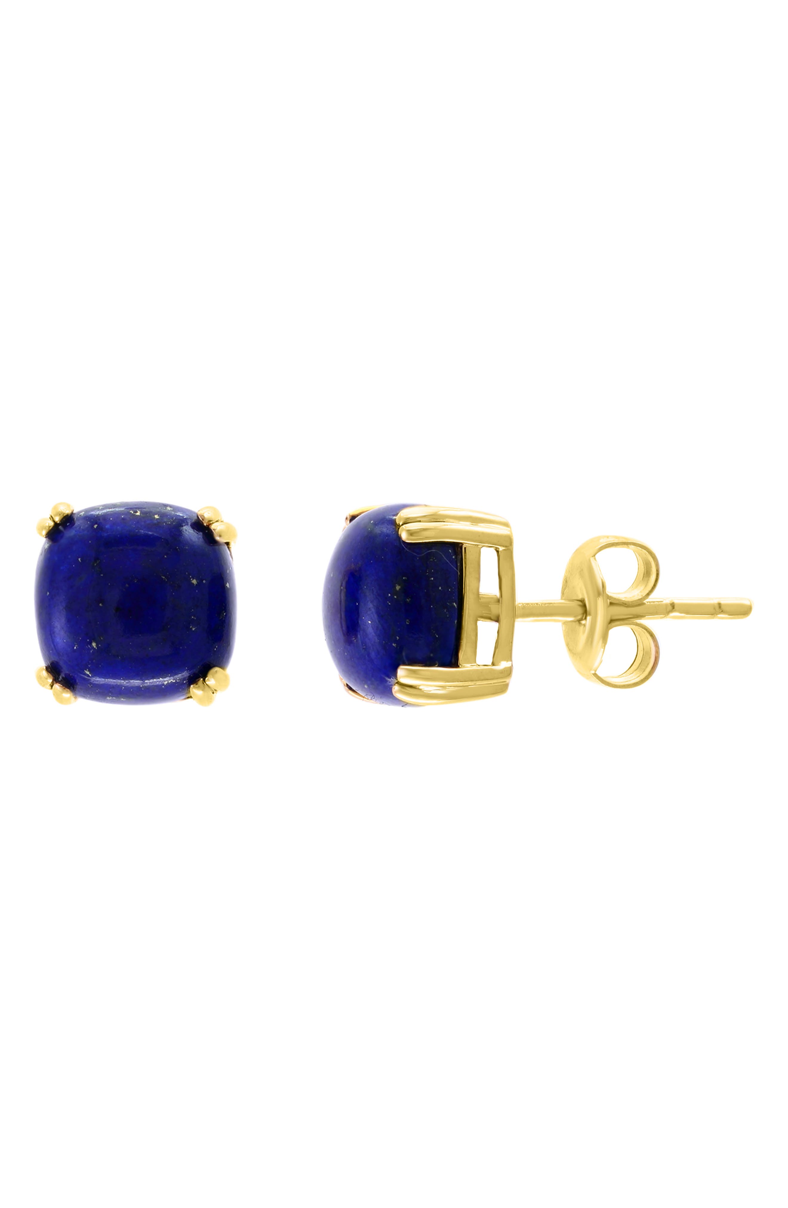 Lapis Lazuli Stud Earrings