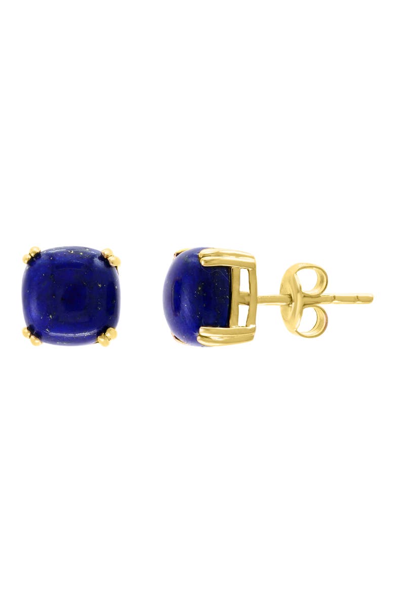 Lapis Lazuli Stud Earrings, Main, color, BLUE