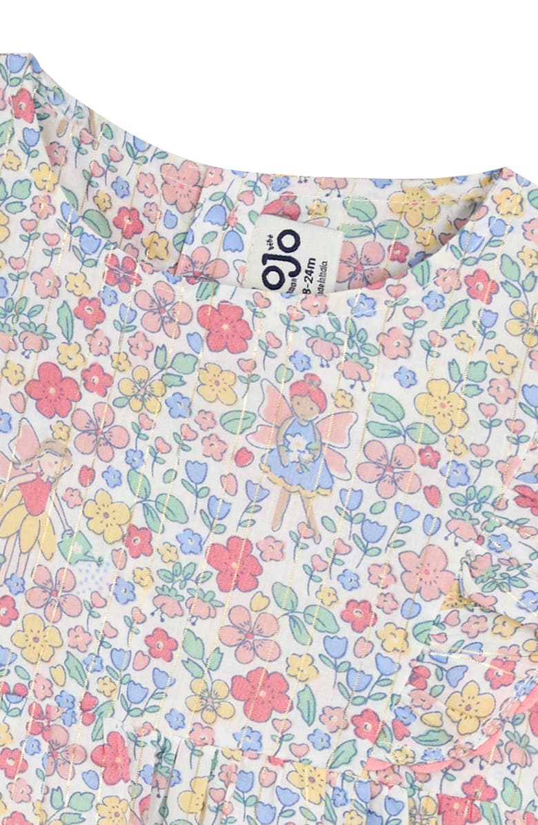 JOJO MAMAN BEBE Floral Summer Dress & Bloomers, Alternate, color, White