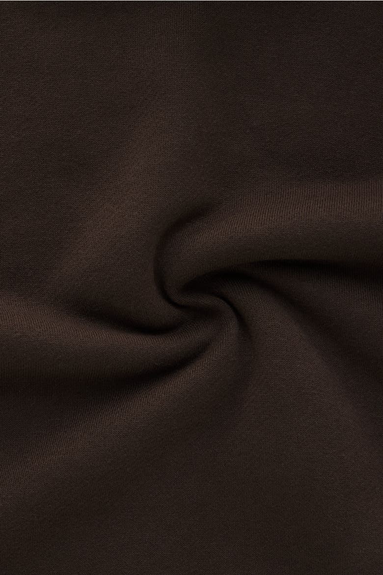Cotton Fitted Hoodie, Alternate, color, Seal Brown