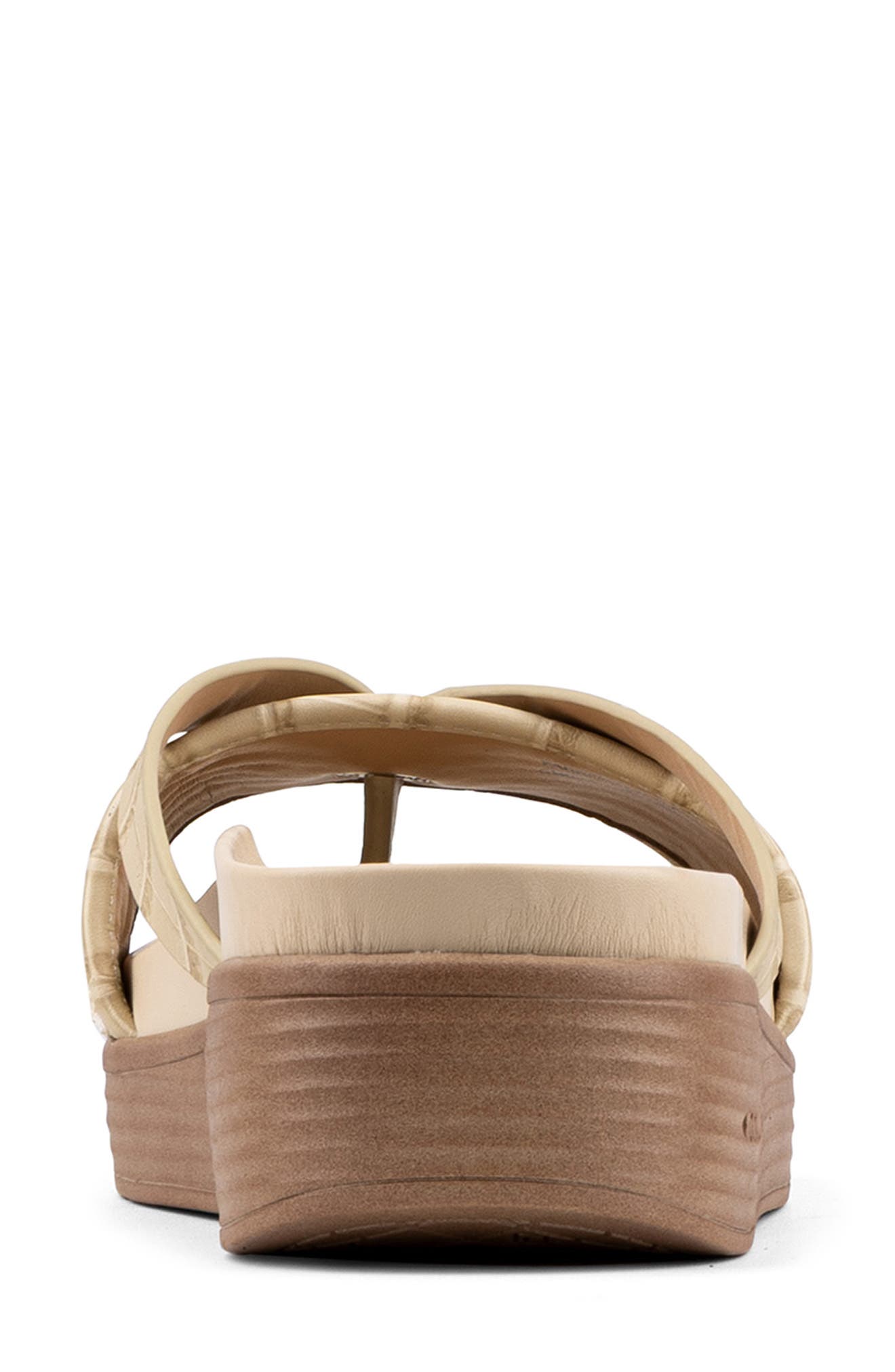 Donald Pliner Farrahst Platform Wedge Sandal, Alternate, color, Almond