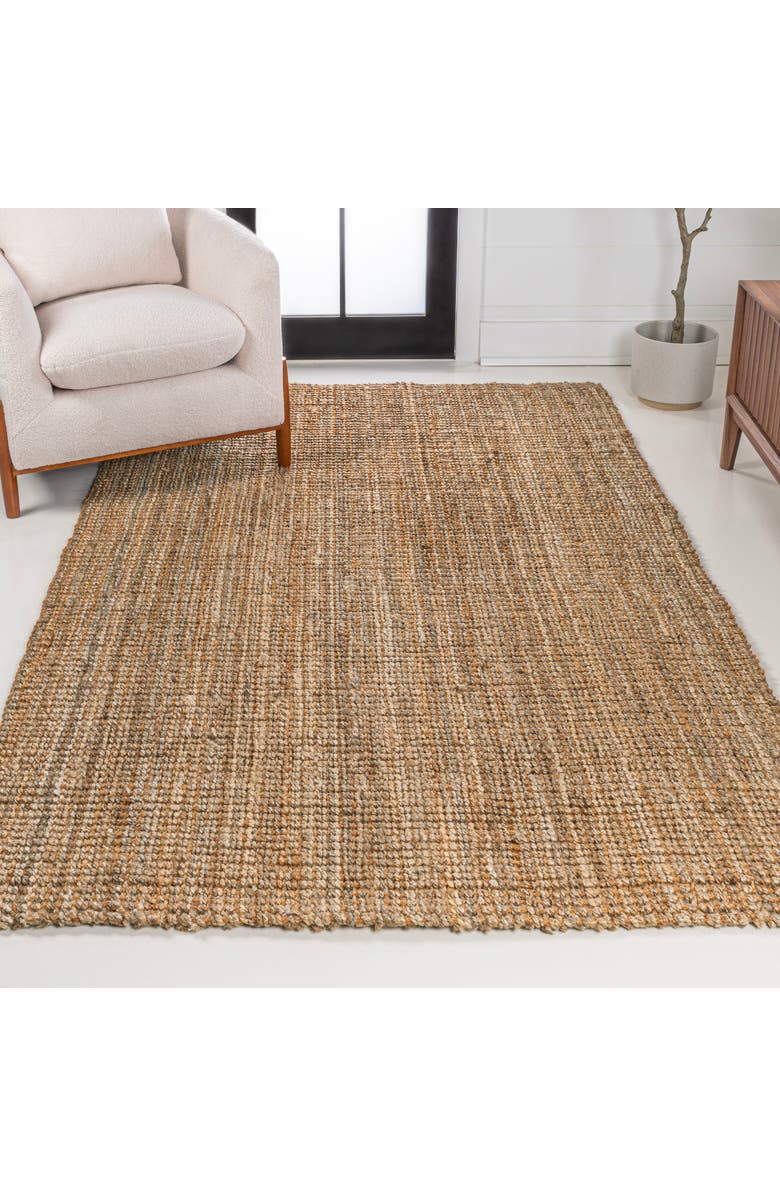 JONATHAN Y Biot Traditional Rustic Handwoven Jute Solid Area Rug, Alternate, color, Natural