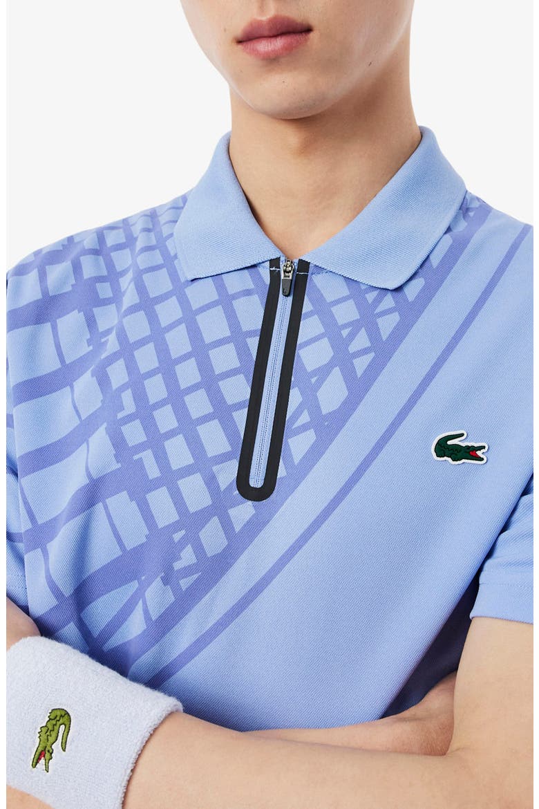 Half Zip Polo, Alternate, color, DELPHINIUM