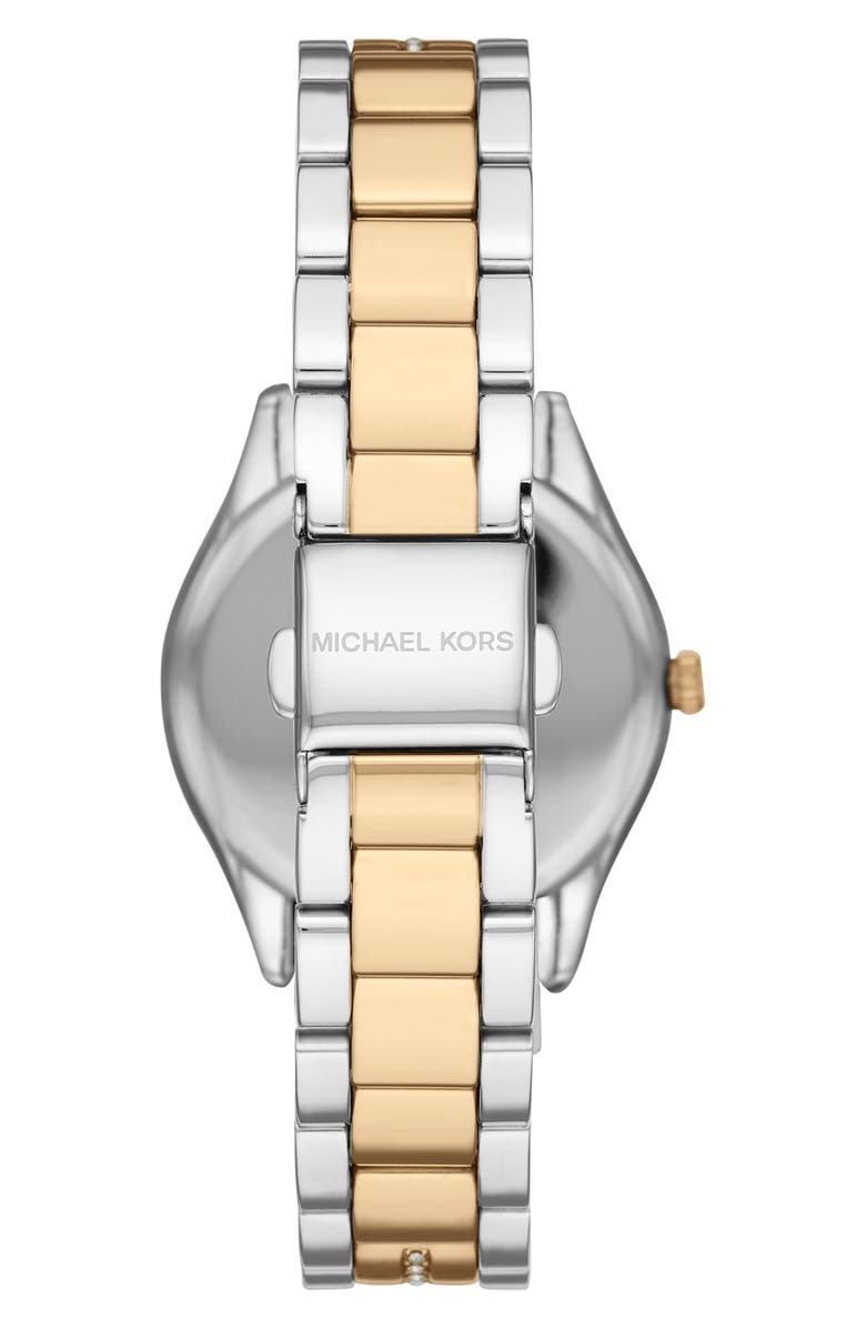 Michael Kors Lauryn Two-Tone Bracelet Watch, 33mm, Alternate, color, Silver
