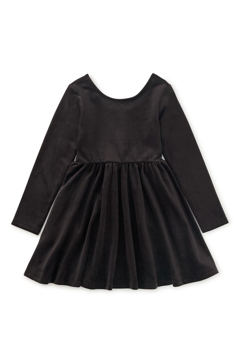 Velour Ballet Dress, Main, color, Jet Black