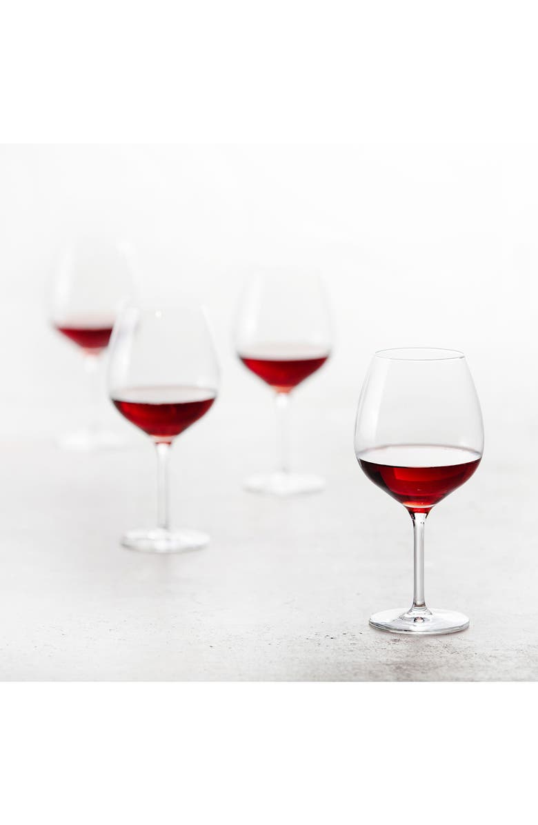 Schott Zwiesel Banquet Set of 6 Burgundy Red Wine Glasses, Alternate, color, Clear