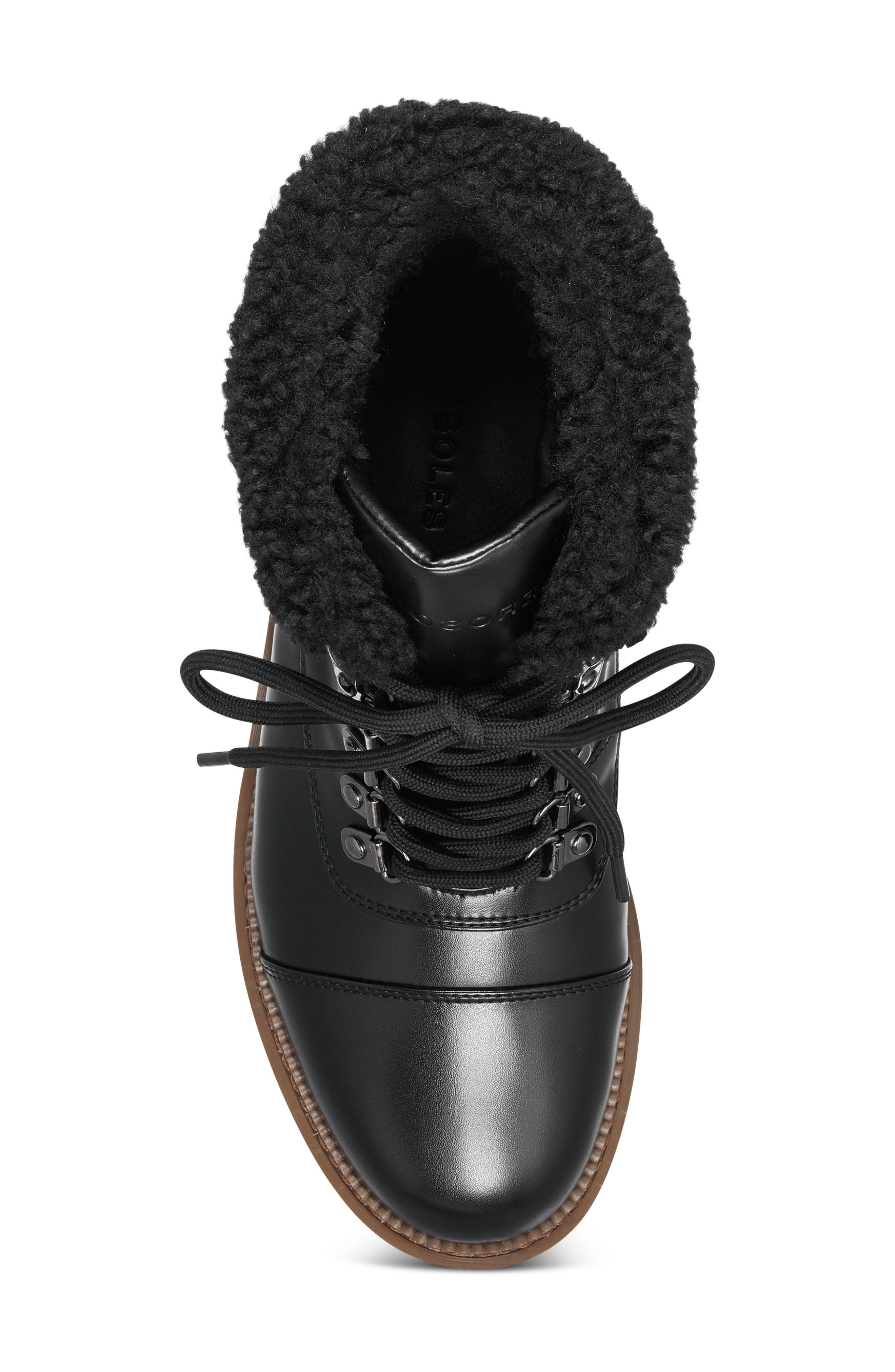 Aerosoles Alden Cuffed Lace-Up Boot, Alternate, color, 