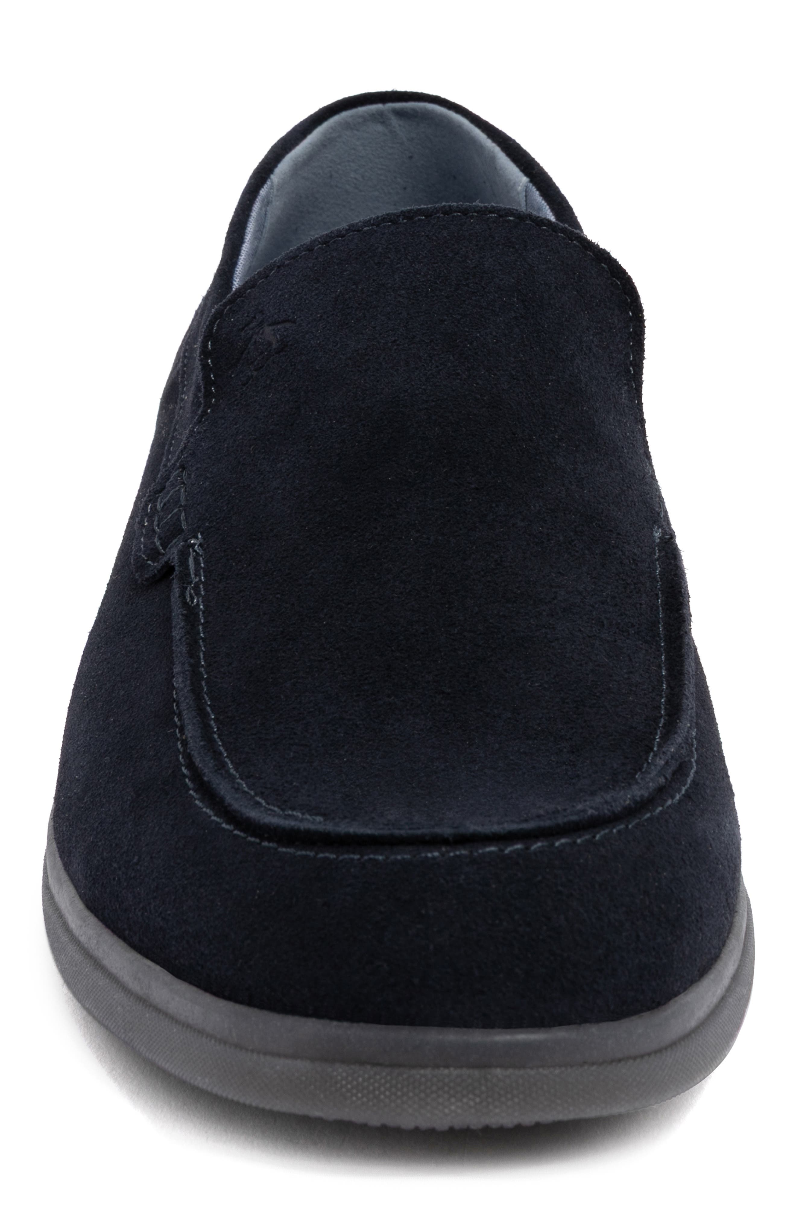 Rayne Leather Loafer, Alternate, color, NAVY