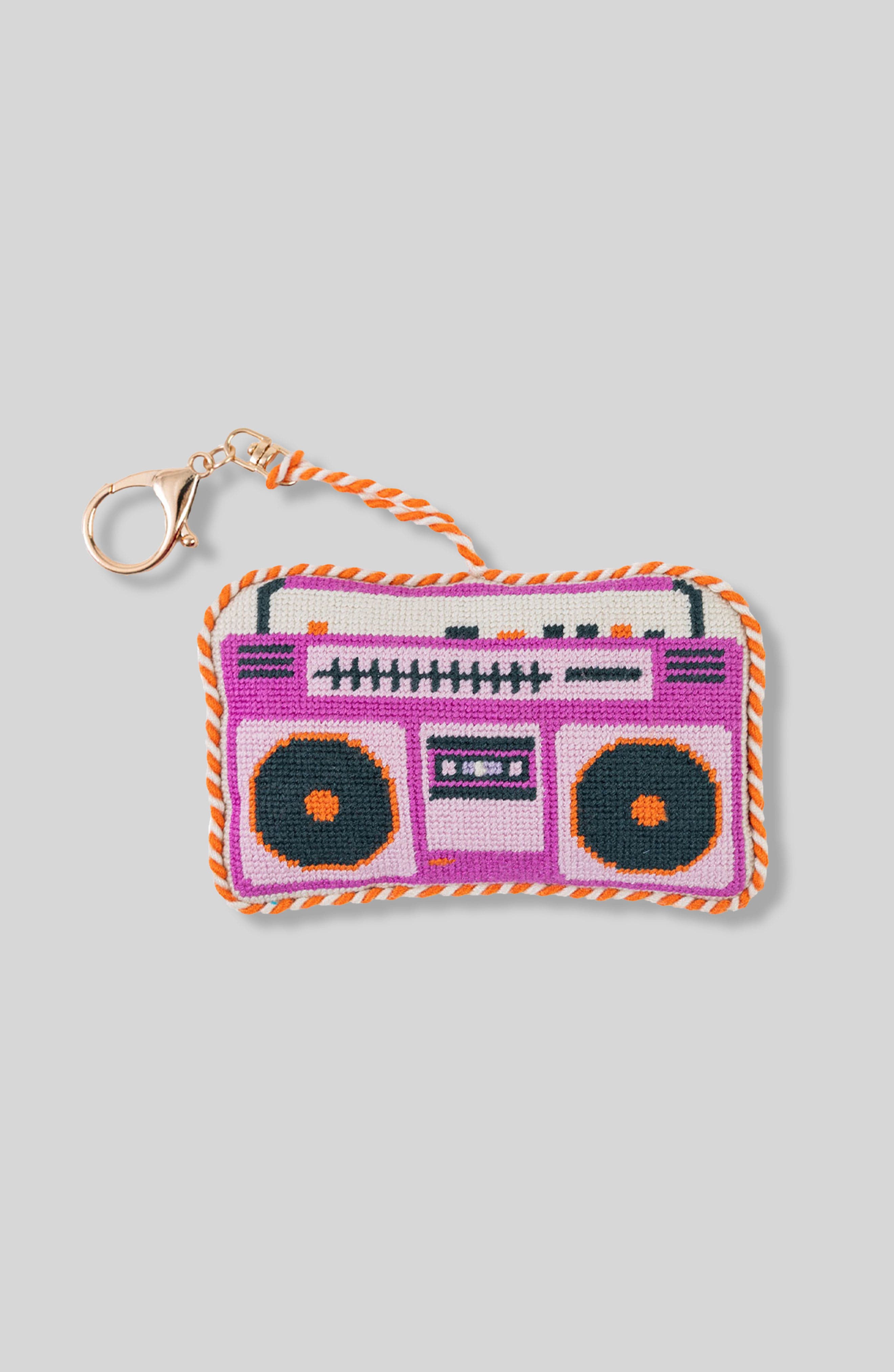 Furbish Bag Charm in Pink Boombox 