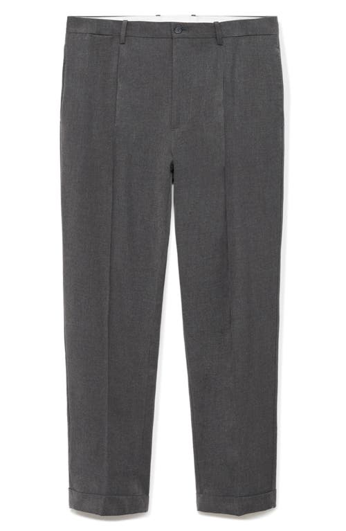 Mango Regular Fit Pleated Pants In Multi