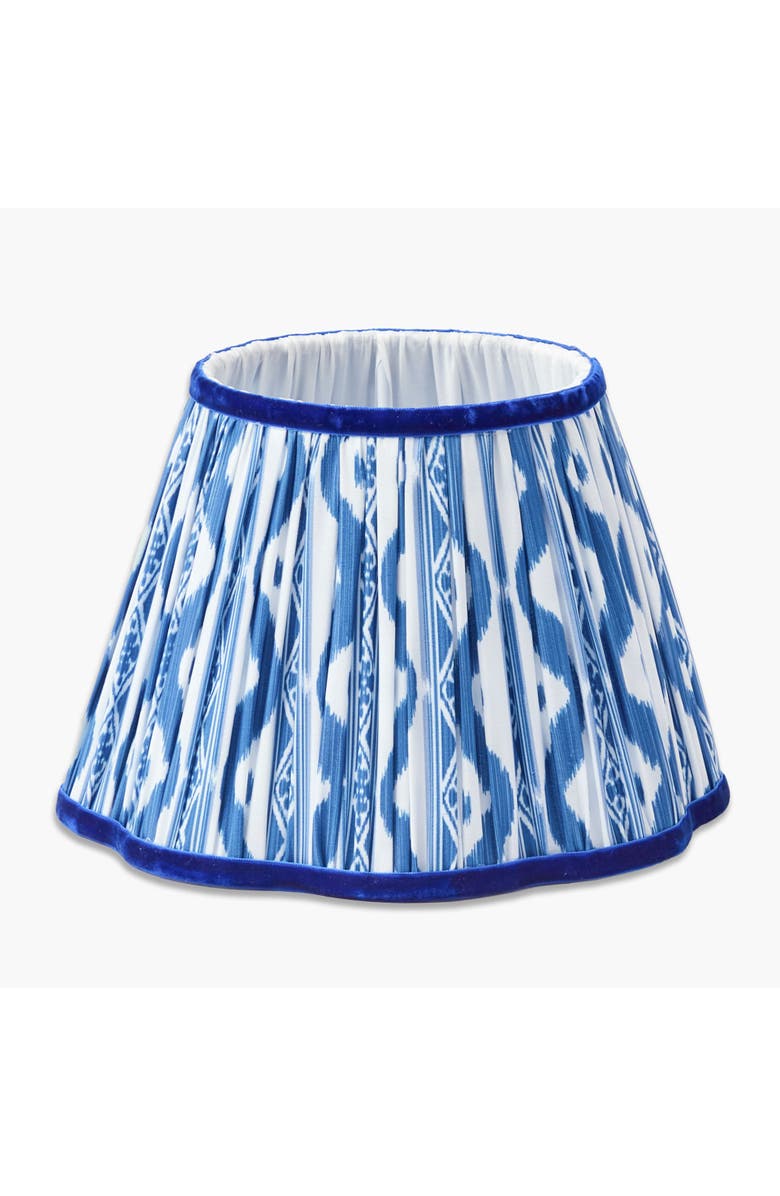 Mrs. Alice Cobalt Ikat Lampshade, Main, color, Blue