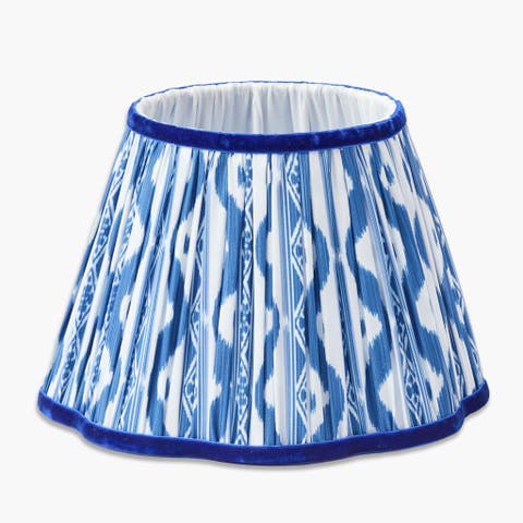 Cobalt Ikat Lampshade (22cm)