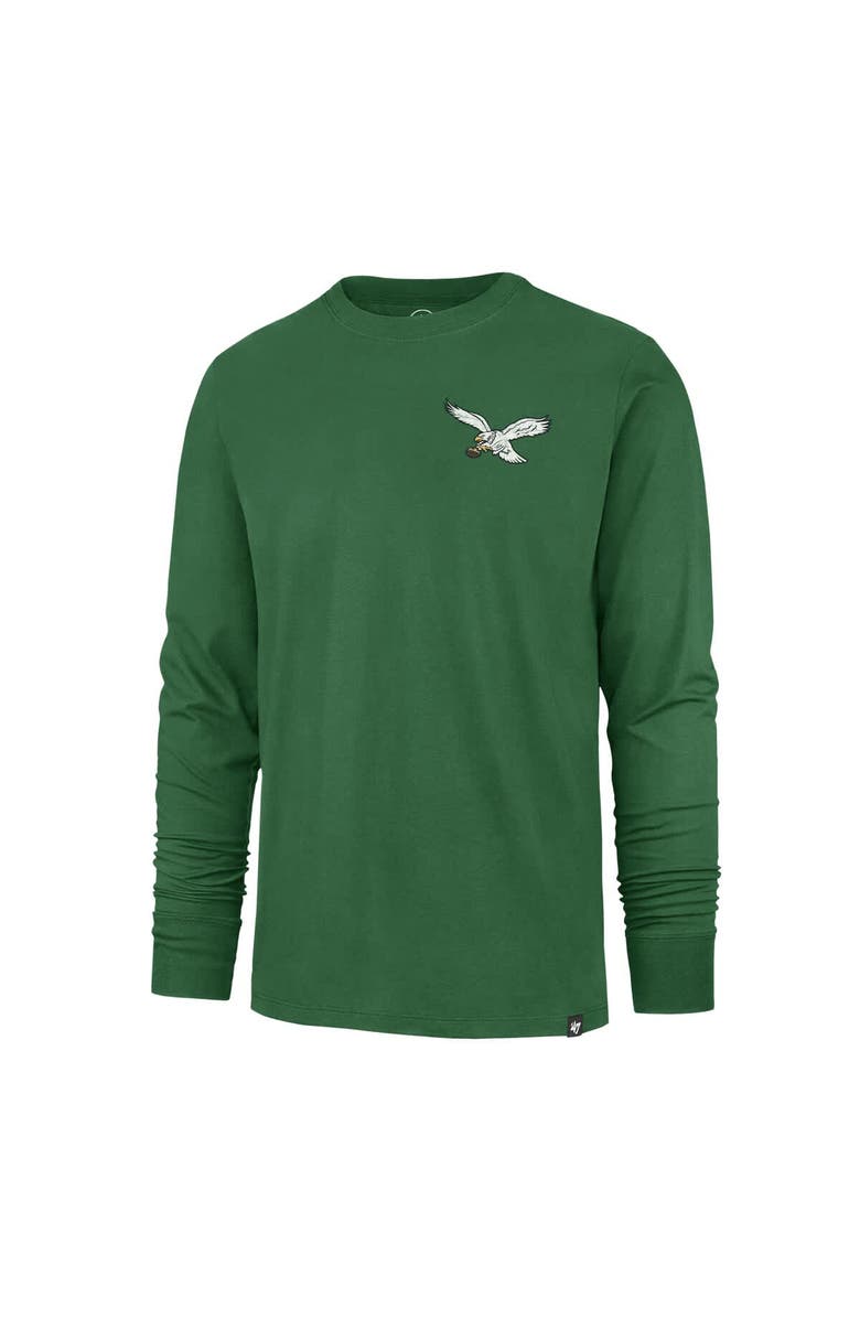'47 Men's '47 Kelly Green Philadelphia Eagles Regional Backer Franklin Long Sleeve T-Shirt, Alternate, color, 