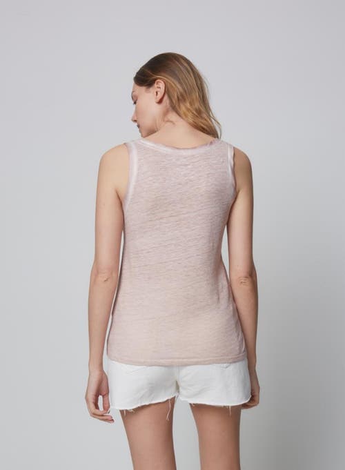 Majestic Filatures Linen Silk Hand Dye Scoopneck Tank