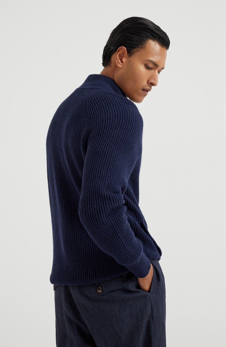 Brunello Cucinelli Zip-front cardigan, Alternate, color, 