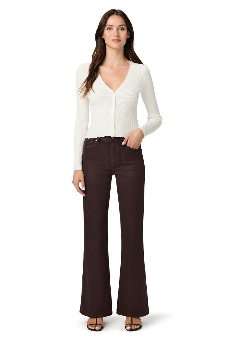 Jolene High Waist Coated Slim Flare Jeans, Alternate, color, WILD MULBERRY LUXE COATING