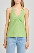 WAYF Kaia Linen Blend Halter Top