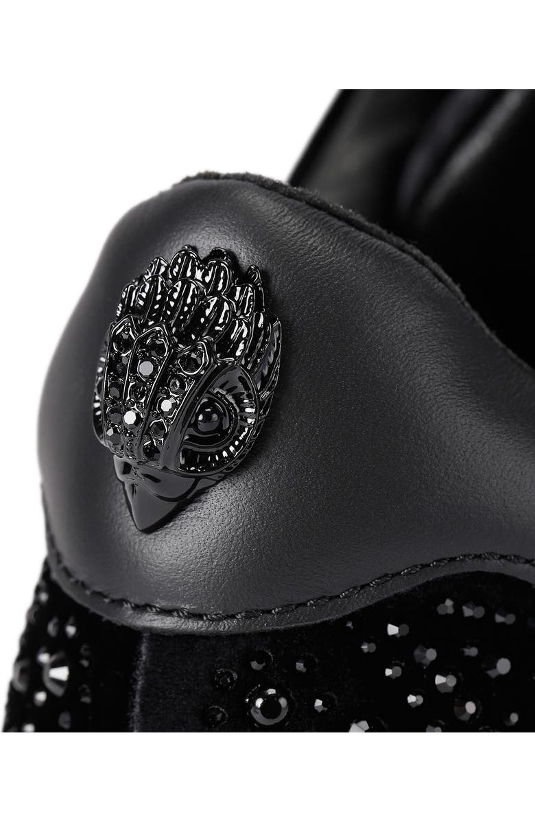 Kurt Geiger London Laney Crystal Embellished Platform Sneaker, Alternate, color, Charcoal