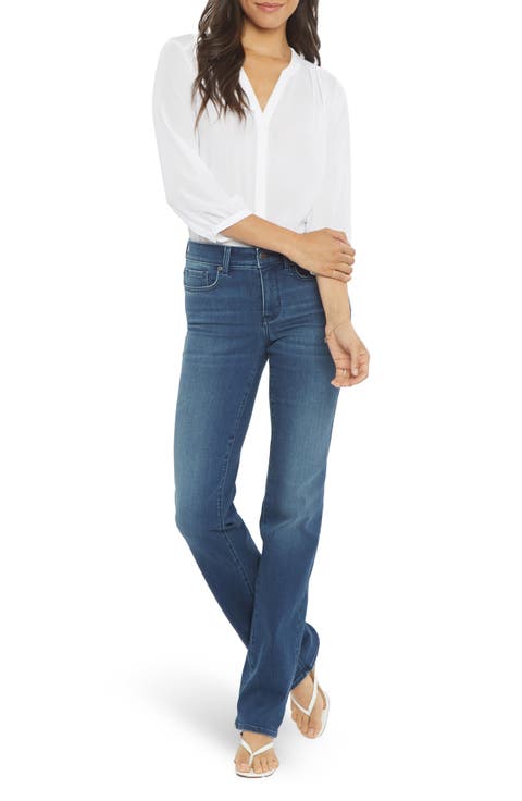 NYDJ Marilyn Stretch Straight Leg Jeans (Regular & Petite)