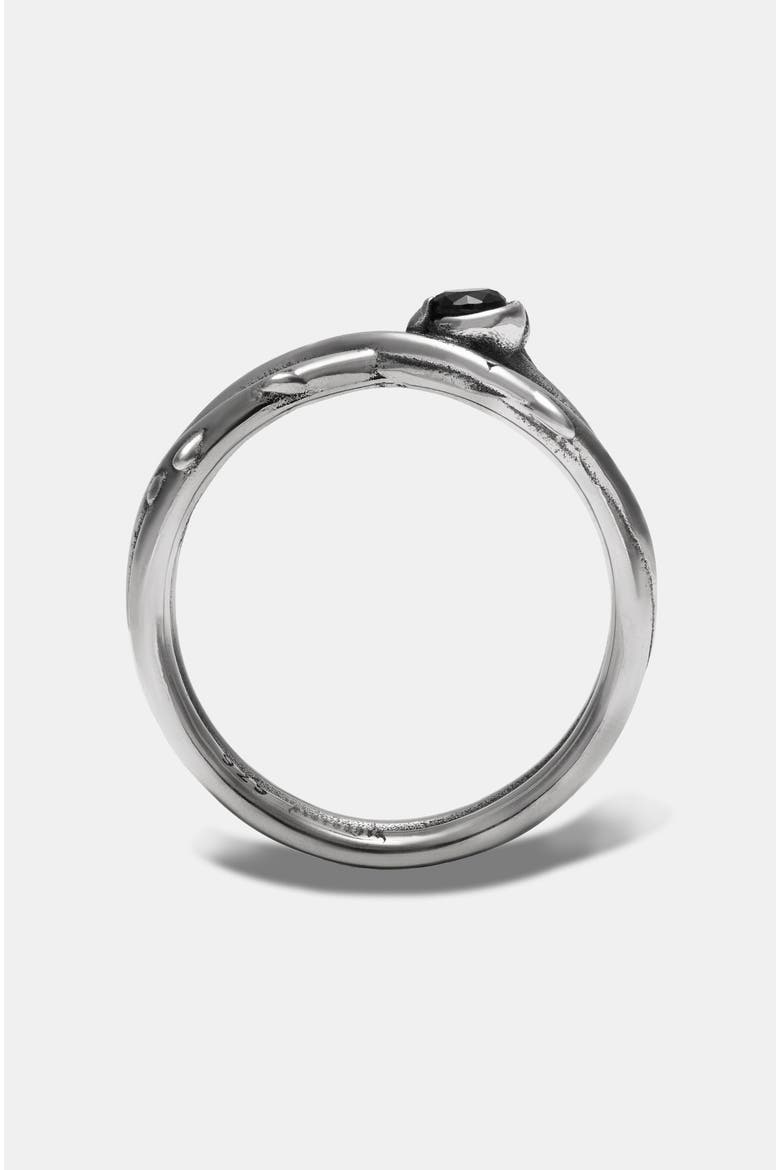 Rosethorn Thin Sterling Silver Ring, Alternate, color, Silver