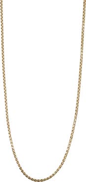 Argento Vivo Sterling Silver Box Chain Necklace