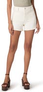PAIGE Dani Front Yoke Ultra High Waist Denim Shorts
