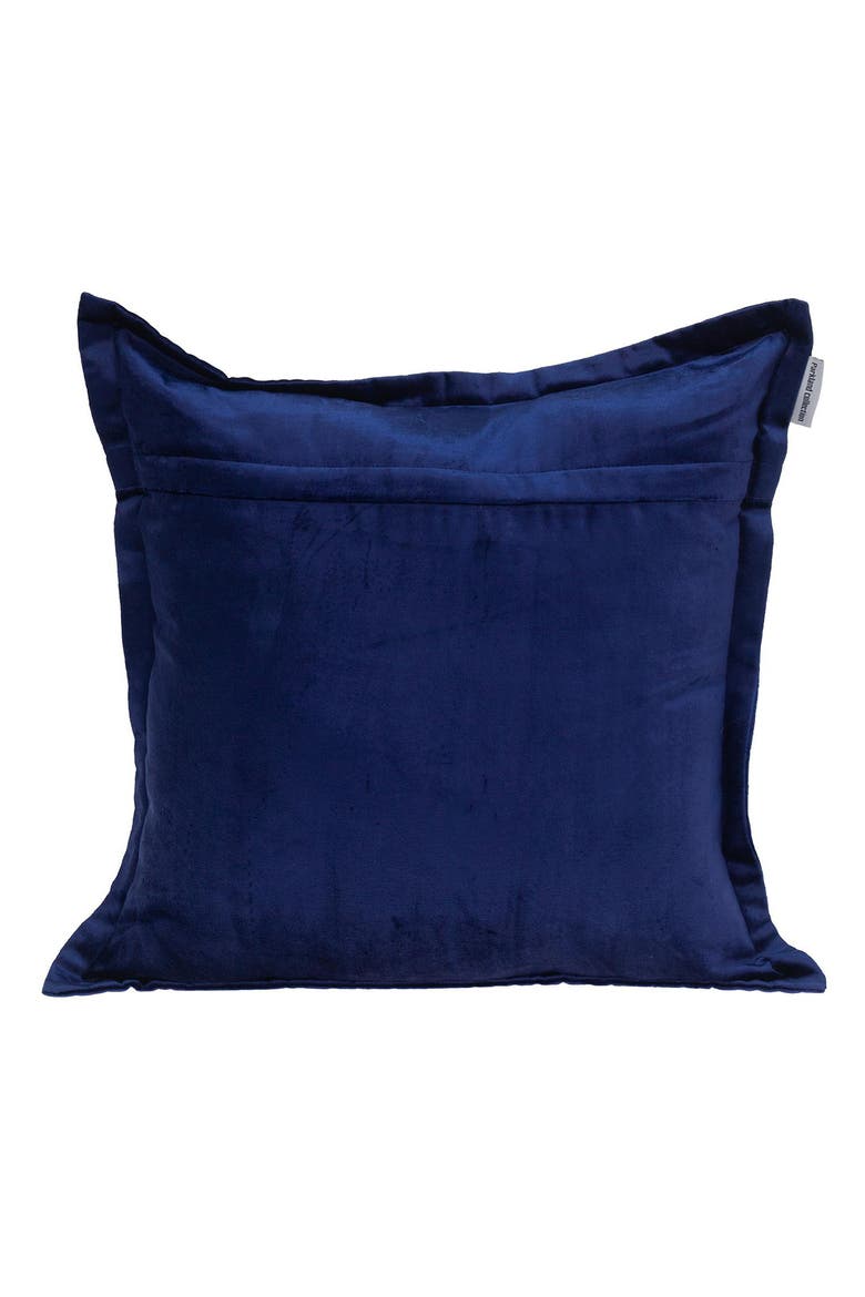 Agneta Transitional Blue Square Throw Pillow, Alternate, color, BLUE