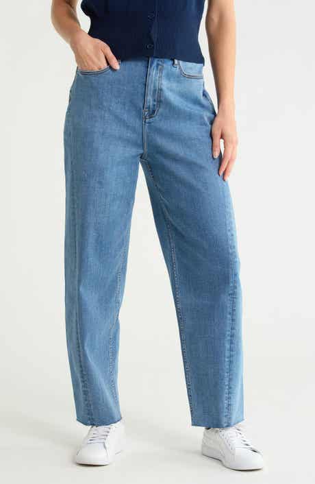 Parker Seamed High Waist Barrel Leg Jeans