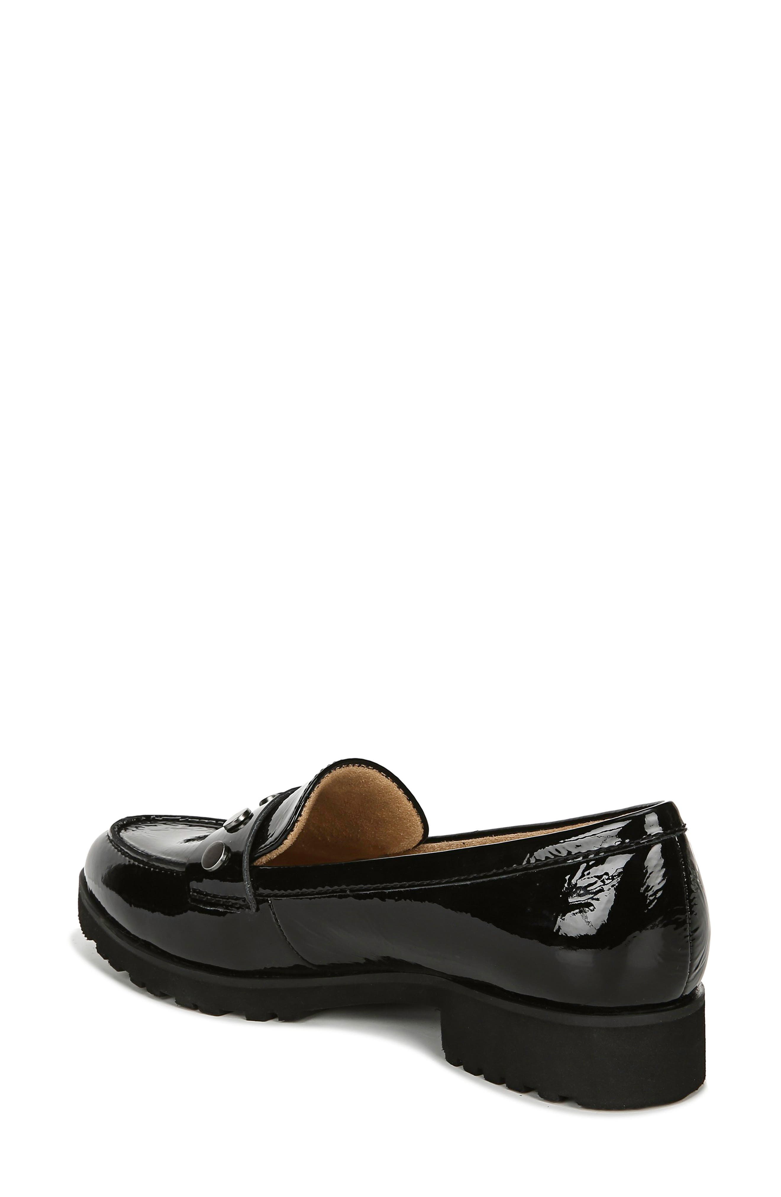 Gaia Loafer, Alternate, color, BLACK PATENT LEATHER