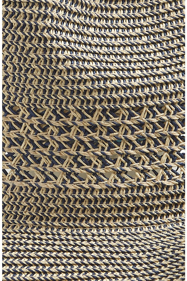Marled Straw Cowboy Hat, Alternate, color, NAVY COMBO