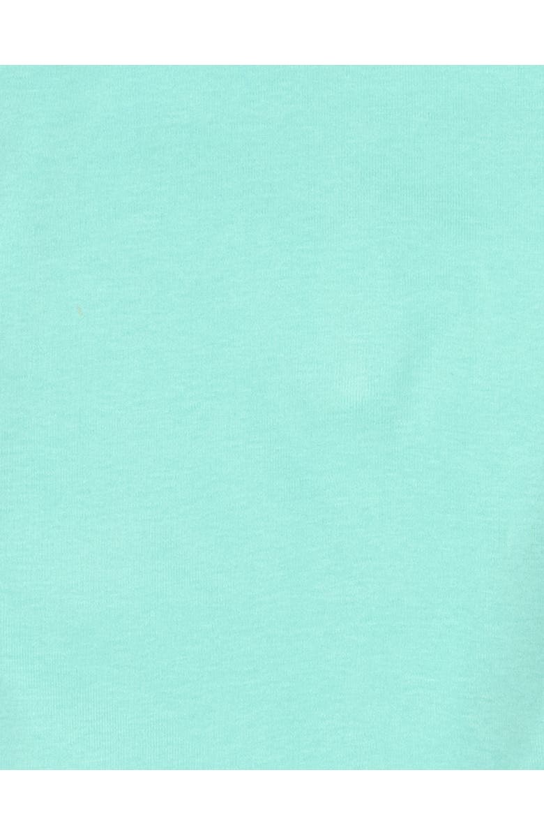 Leveret Kids Two-Piece Solid Cotton Matching Family Pajamas, Alternate, color, Aqua