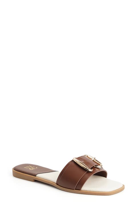 Wenda Buckle Slide Sandal (Women)