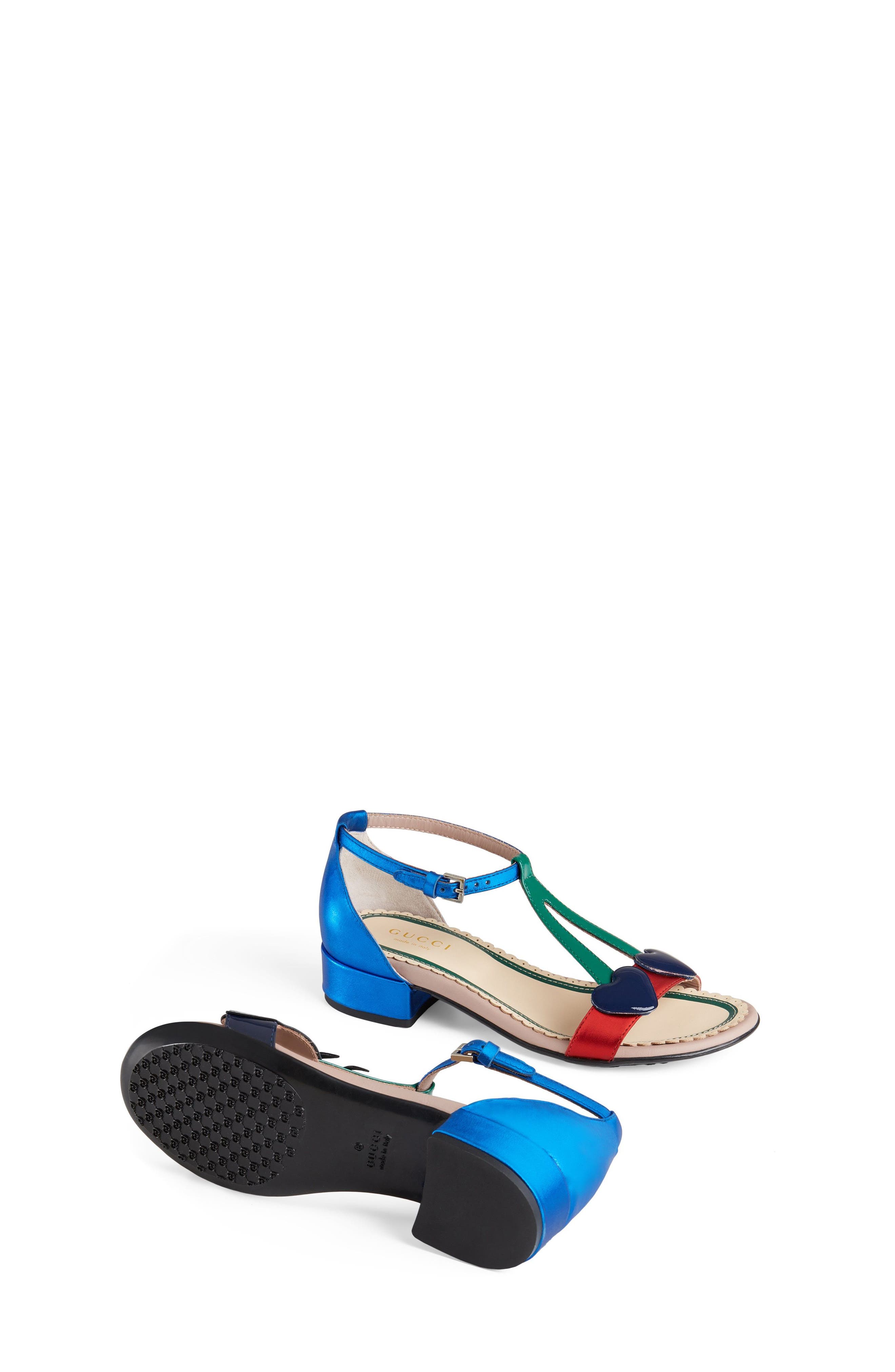 Gucci Bee Cerise Sandal, Alternate, color, 